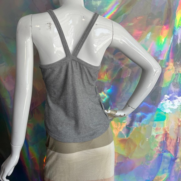Free People Ribbed Gray Tank Top - Picture 7 of 8